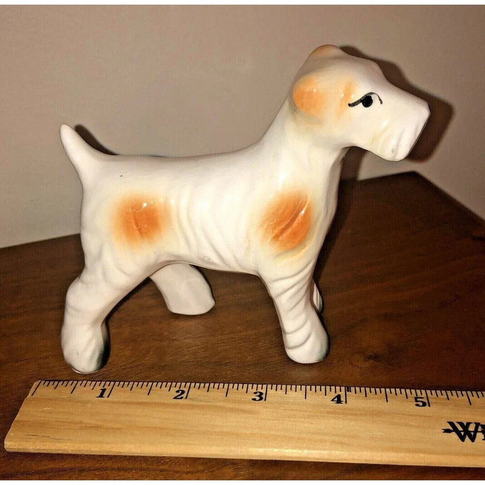 Vintage Porcelain Airedale Terrier Figurine 4